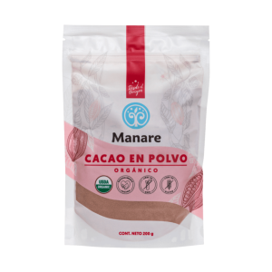 CACAO EN POLVO ORGÁNICO, MANARE 200 g