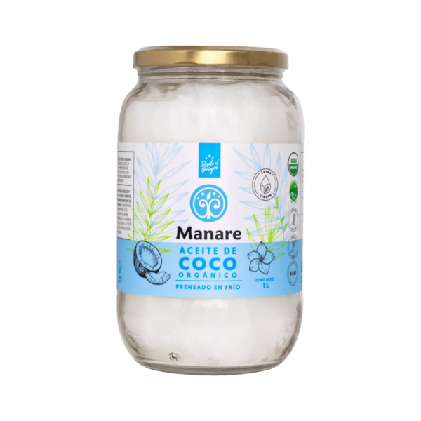 ACEITE COCO ORGANICO MANARE 1 LT