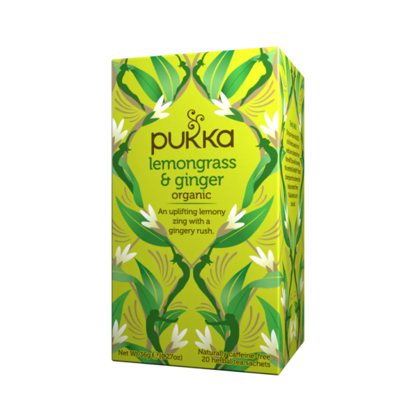 INFUSIÓN LEMONGRASS Y GINGER, PUKKA 20 BOLSAS