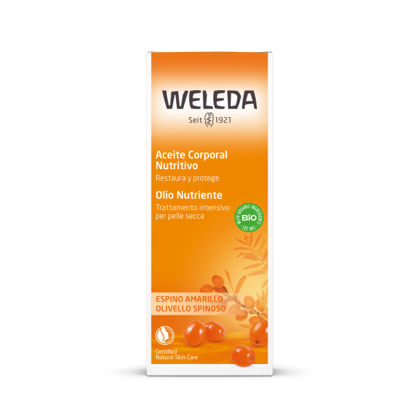 ACEITE CORPORAL NUTRITIVO ESPINO AMARILLO, WELEDA 100 ml