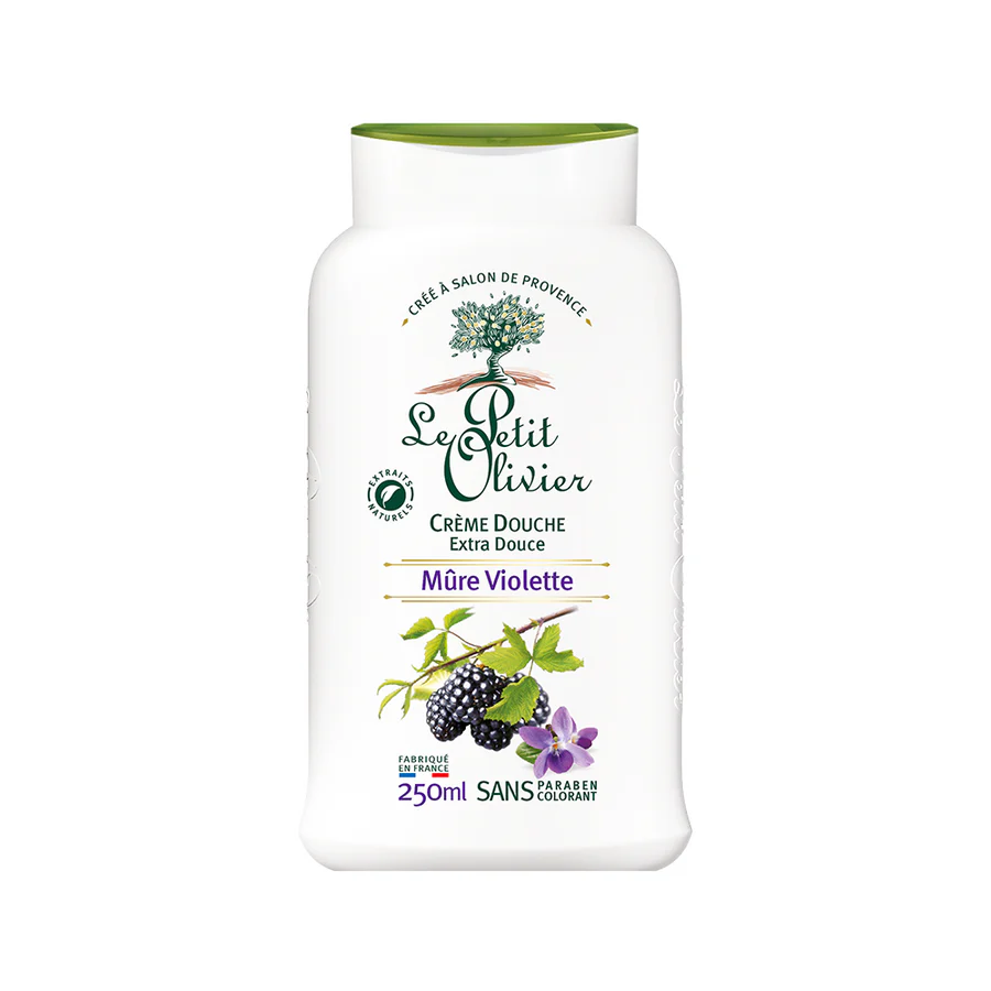 CREMA DE DUCHA MORA VIOLETA EXTRASUAVE, LE PETIT 250 ML