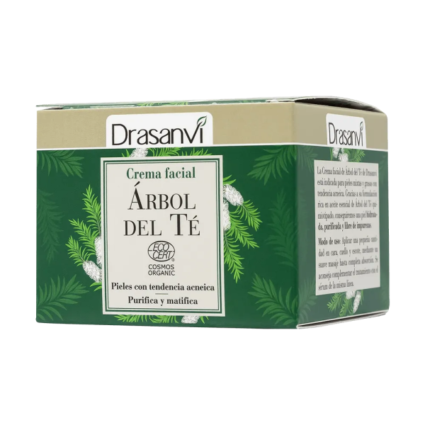 CREMA FACIAL ÁRBOL DE TÉ BIO, DRASANVI 50 CC