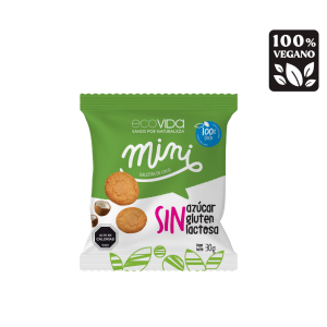 GALLETAS MINI COCO SIN AZÚCAR SIN GLUTEN, ECOVIDA 30 g