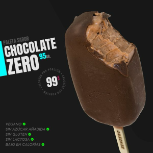 HELADO PALETA VEGANO – SIN GLUTEN CHOCOLATE, ZENZERO