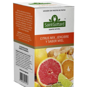 INFUSIÓN CITRUS MIX GINGER MIEL, SAINT GOTTARD 20 BOLSITAS