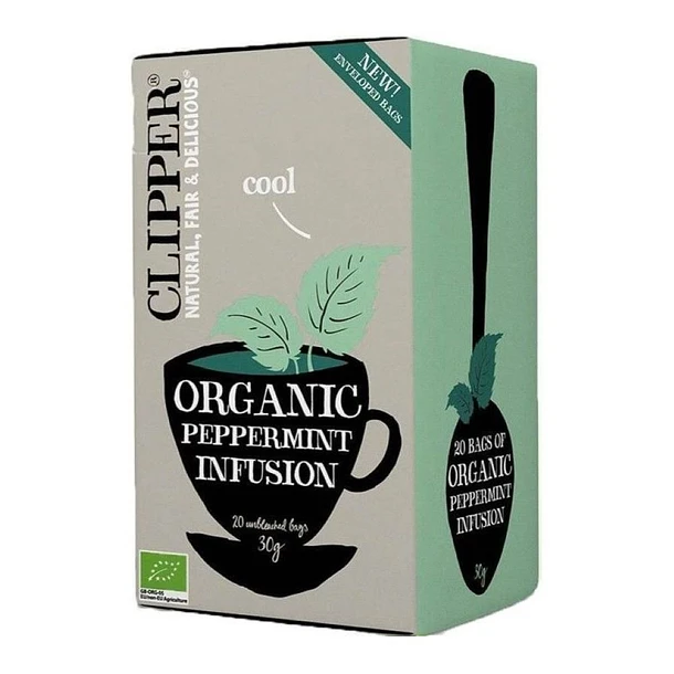 INFUSIÓN ORGANIC MENTA, CLIPPER 20 BOLSAS