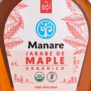 JARABE ORGÁNICO DE MAPLES, MANARE – 250 ml