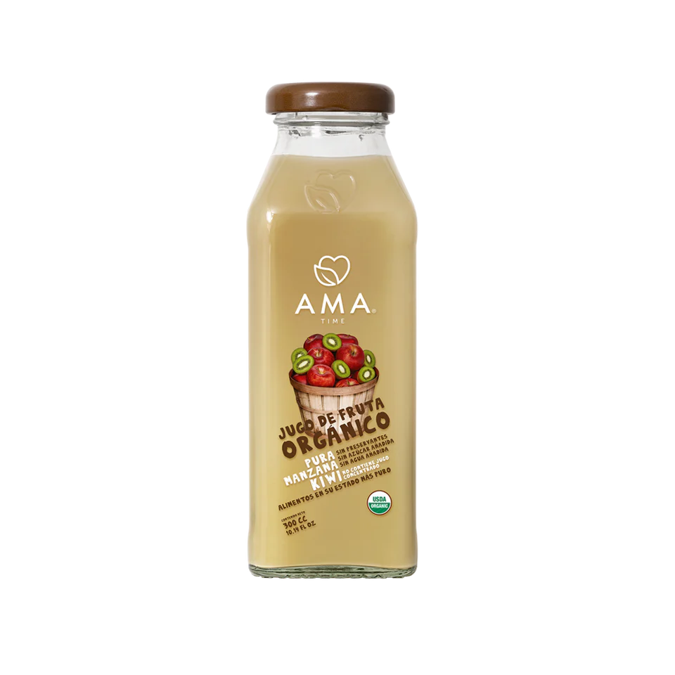 JUGOS AMA TIME, MANZANA KIWI - 300 cc