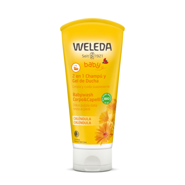 CHAMPÚ Y GEL DE DUCHA CALÉNDULA NIÑOS, WELEDA - 200 ml