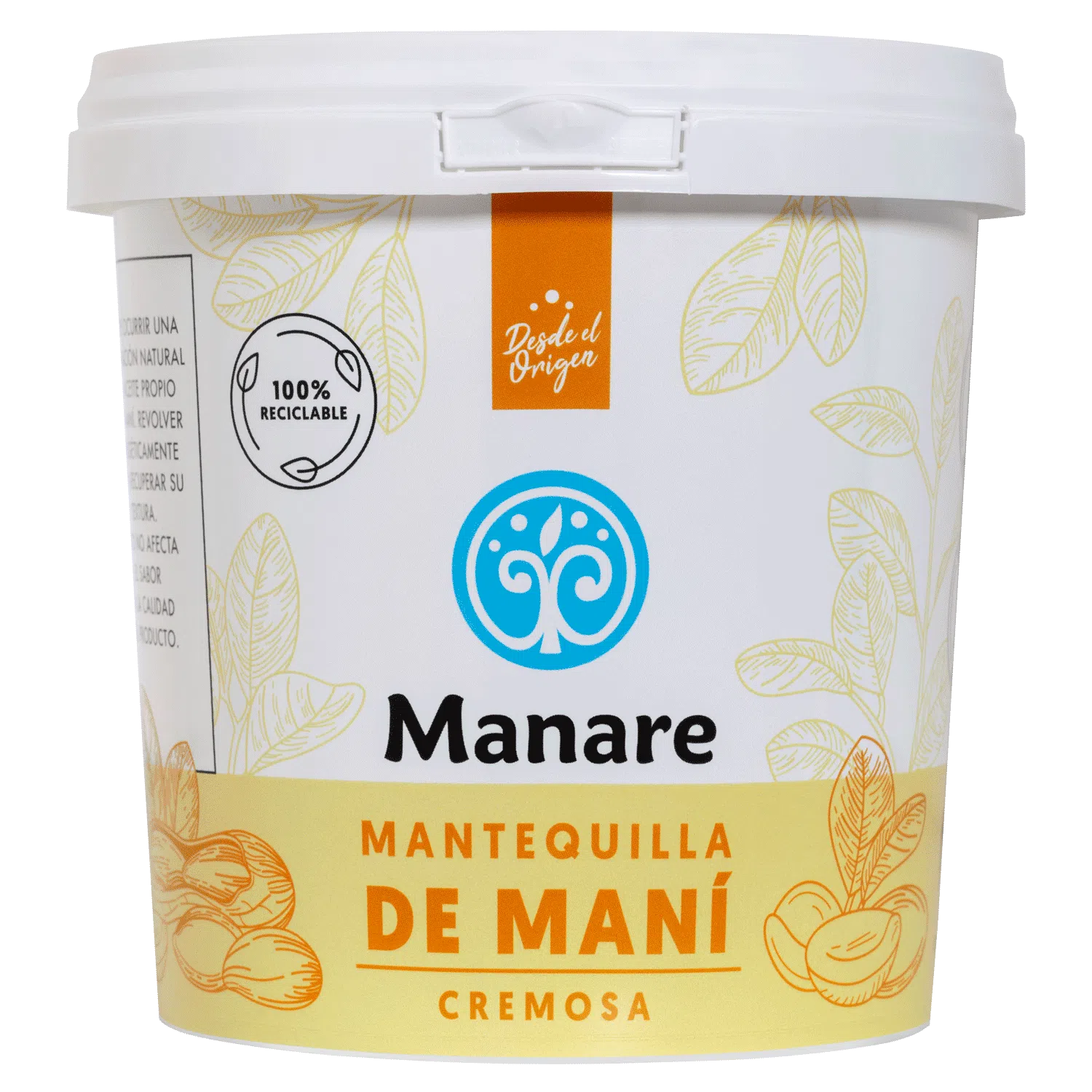 MANTEQUILLA DE MANÍ, MANARE - 1 Kg