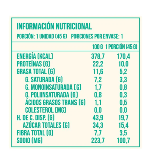 BARRA DE PROTEÍNA VEGANA – COCO NUT, BROTA 45 g