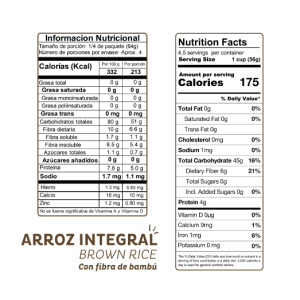 SPAGHETTI ARROZ INTEGRAL, EL DORADO – 250 g