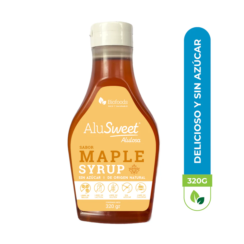 SYRUP DE MAPLE SIN AZÚCAR, ALUSWEET 350 G