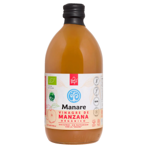 VINAGRE ORGÁNICO DE MANZANA MANARE – 500 ml