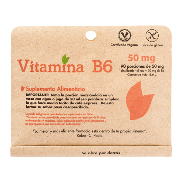 VITAMINA B6, DULZURA NATURAL 90 PORCIONES