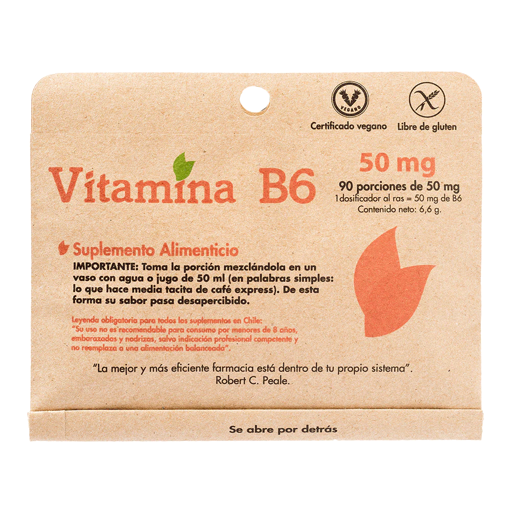 VITAMINA B6, DULZURA NATURAL 90 PORCIONES