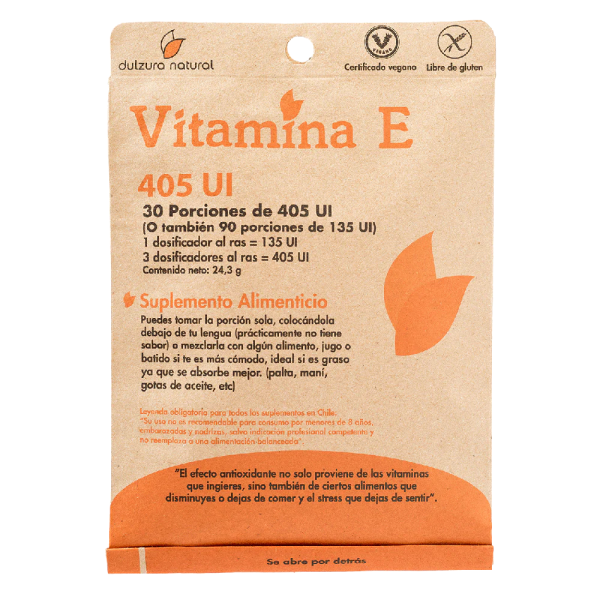 VITAMINA E, DULZURA NATURAL 30 PORCIONES