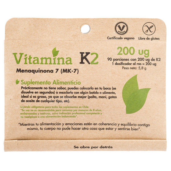 VITAMINA K2, DULZURA NATURAL 90 PORCIONES