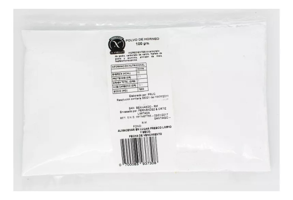 POLVOS DE HORNEAR SIN GLUTEN, EL PUEBLO 100 g