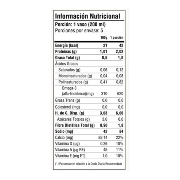 BEBIDA DE CHÍA, SOW 1 Lt