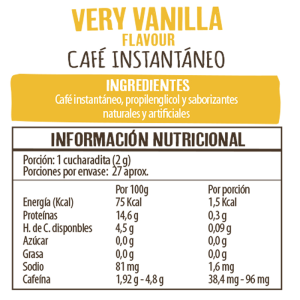 CAFÉ VERY VAINILLA SIN GLUTEN, BEANIES 50 g