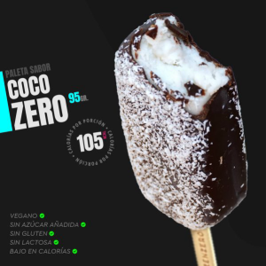 HELADO PALETA VEGANO SIN GLUTEN COCO, ZENZERO