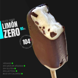 HELADO PALETA VEGANO SIN GLUTEN LIMÓN, ZENZERO