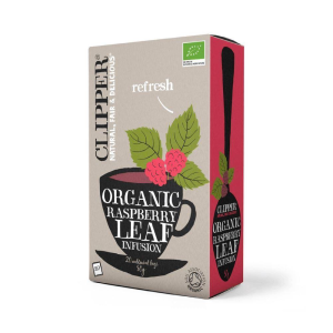 INFUSIÓN ORGANIC RASPBERRY LEAF, CLIPPER 20 BOLSAS