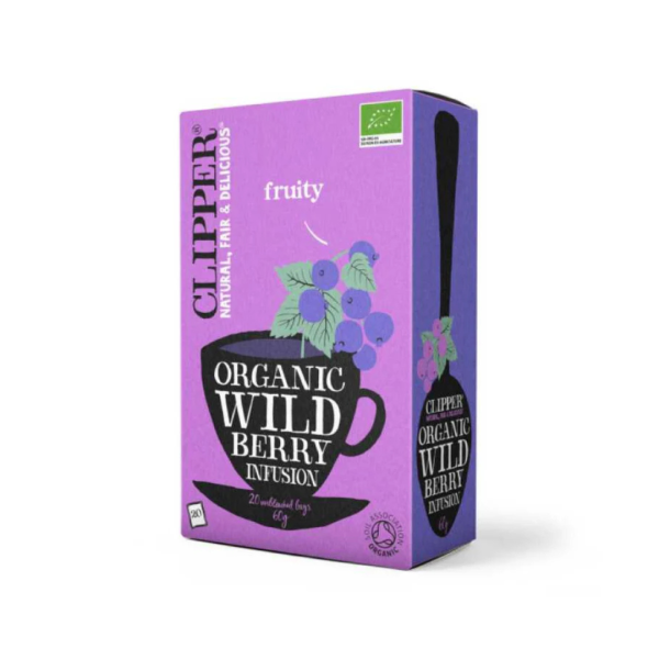 INFUSIÓN ORGANIC WILD BERRY, CLIPPER 25 BOLSAS