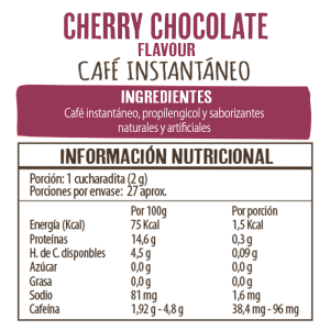 CAFÉ CHERRY CHOCOLATE – SIN GLUTEN, BEANIES 50 g