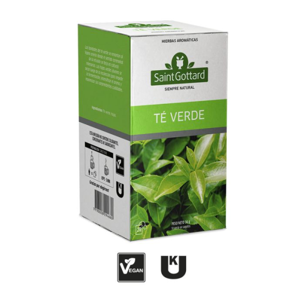 TÉ VERDE SAINT GOTTARD 20 BOLSITAS