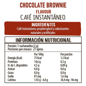 CAFÉ CHOCOLATE BROWNIE SIN GLUTEN BEANIES 55 G