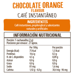 CAFE CHOCOLATE ORANGE SIN GLUTEN BEANIES 50 G