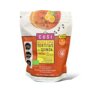 PRE-MEZCLA PANQUEQUES QUINOA AVENA CHOCOCHIPS SIN GLUTEN, CUSI 300 g