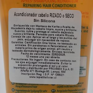 ACONDICIONADOR CABELLO RIZADO, LE PETIT 200 ml