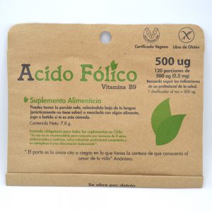 ÁCIDO FÓLICO 120 PORCIONES, DULZURA NATURAL