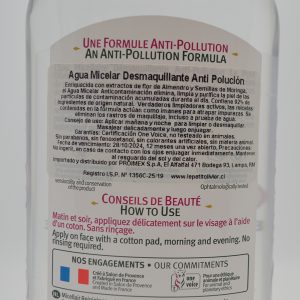 AGUA MICELAR DESMAQUILLANTE ANTIPOLUCIÓN, LE PETIT 400 ml