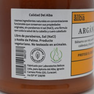 BÁLSAMO ARGÁN – MANZANILLA,  EL ALBA 300 ml