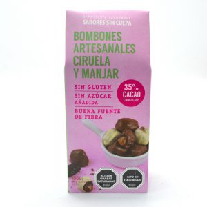 BOMBONES CIRUELA MANJAR  SIN AZÚCAR SIN GLUTEN, SIN CULPA 100 g