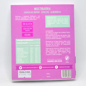 MULTIBARRA CIRUELA CHOC. NEGRO CEREZA ALMENDRA, SIN CULPA 140 g