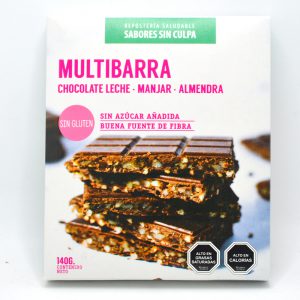 MULTIBARRA CHOC. LECHE MANJAR ALMENDRA SIN CULPA 140 g