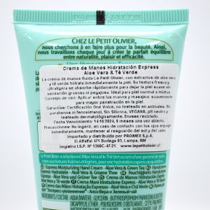 CREMA DE MANOS ALOE TÉ VERDE, LE PETIT 75 ml