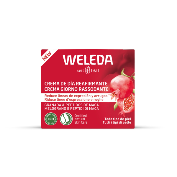 CREMA DÍA REAFIRMANTE GRANADA MACA, WELEDA 30 ml