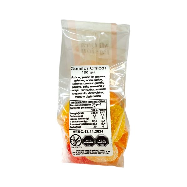 GOMITAS - SIN GLUTEN, MI OTRA PASIÓN 100 G