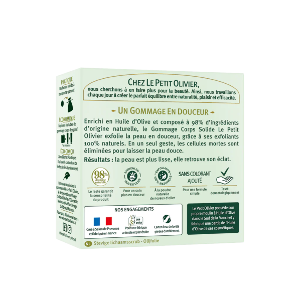 EXFOLIANTE SOLIDO CORPORAL OLIVA, LE PETIT 100 g