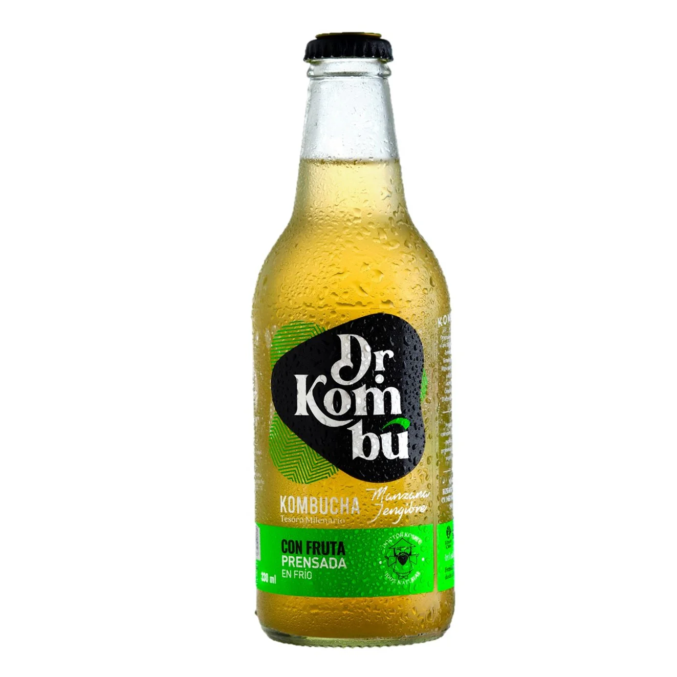 KOMBUCHA DR KOMBU, MANZANA JENGIBRE 330 ML