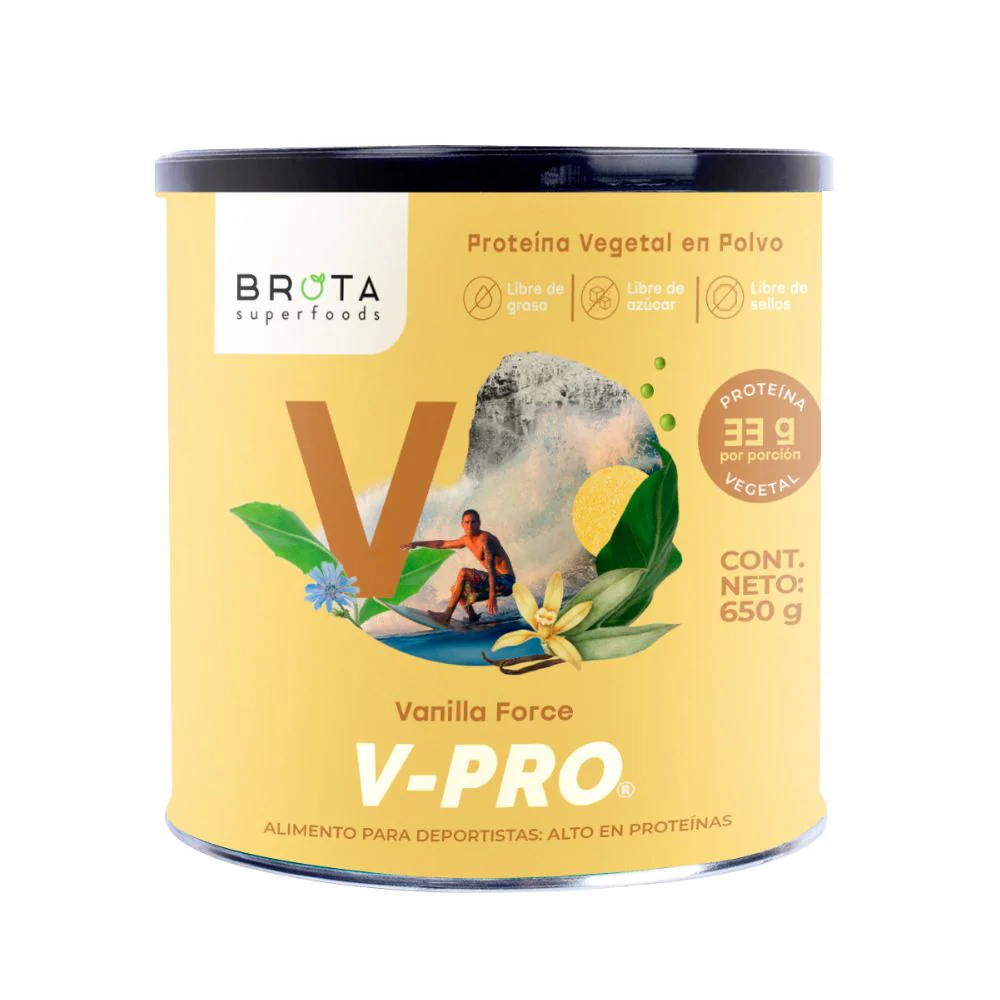 PROTEÍNA V-PRO VAINILLA FORCE, BROTA FIT 650 G