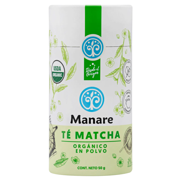 TÉ MATCHA ORGÁNICO EN POLVO, MANARE 50 G