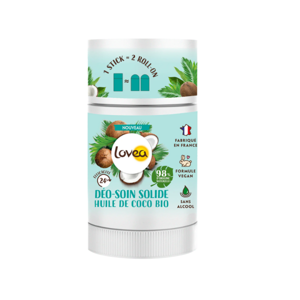 DESODORANTE SOLIDO ACEITE DE COCO BIO, LOVEA