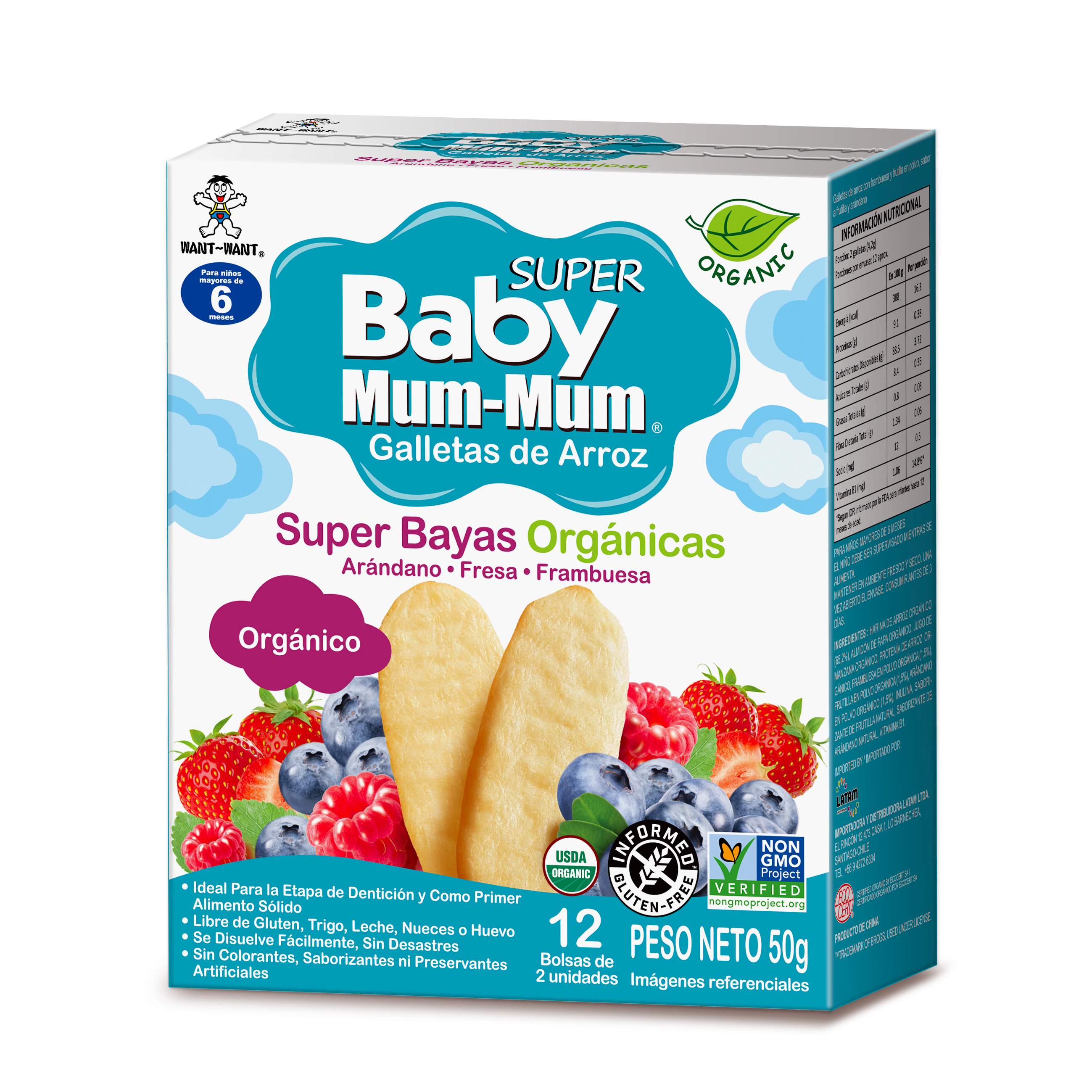 BABY MUM MUM, SUPER BAYAS 50 G